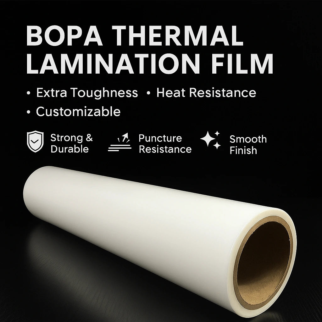 BOPA Thermal Lamination Film | 25mic Nylon Pre-Coating Film with EVA Adhesive | Strong, Durable, Customizable