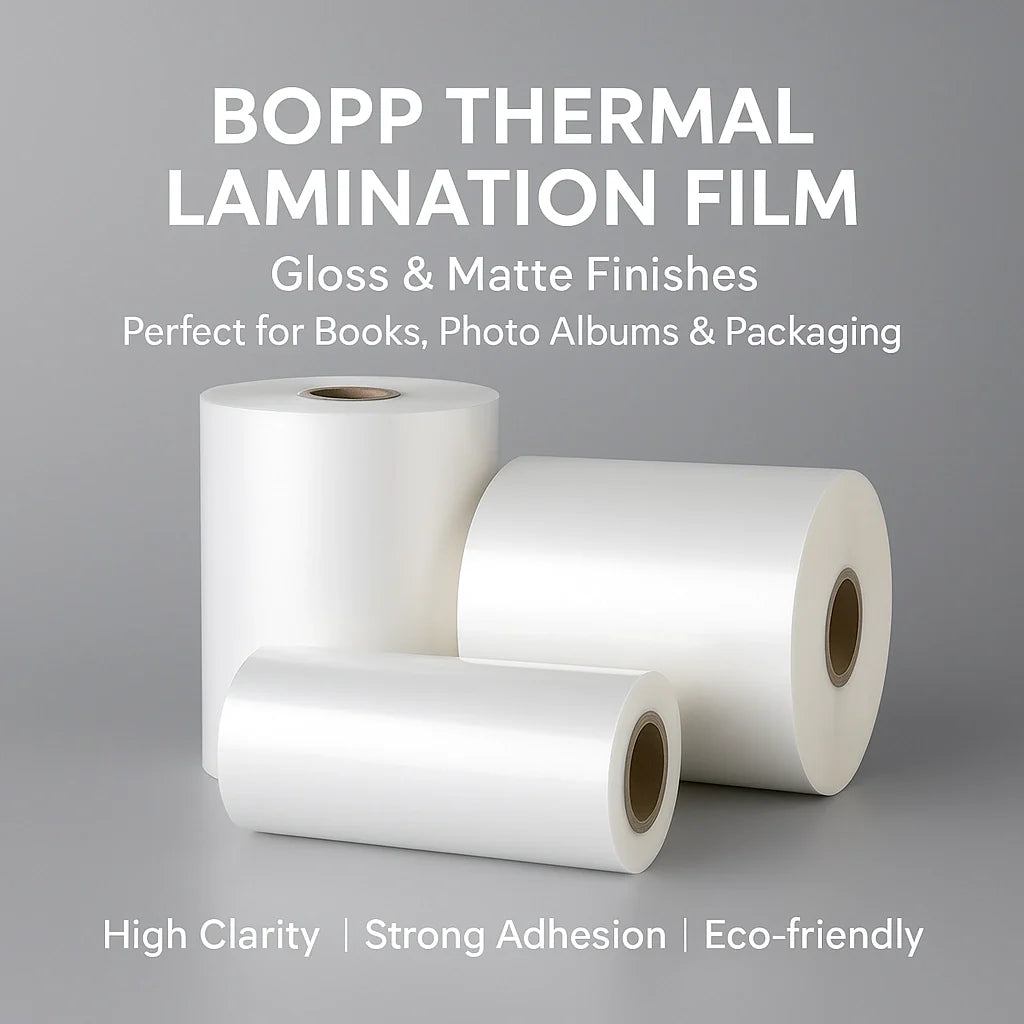 thermal lamination film roll for printing and packaging