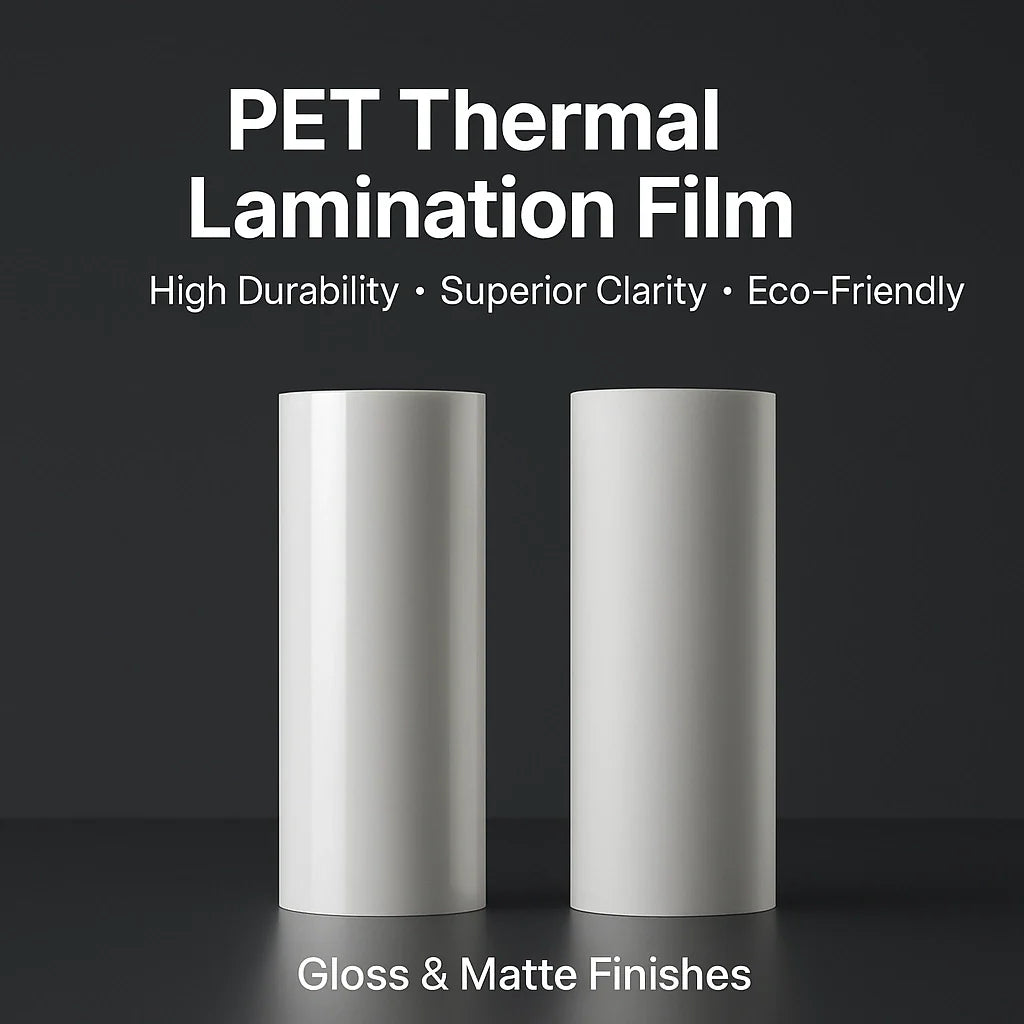 PET thermal lamination film roll for printing and packaging