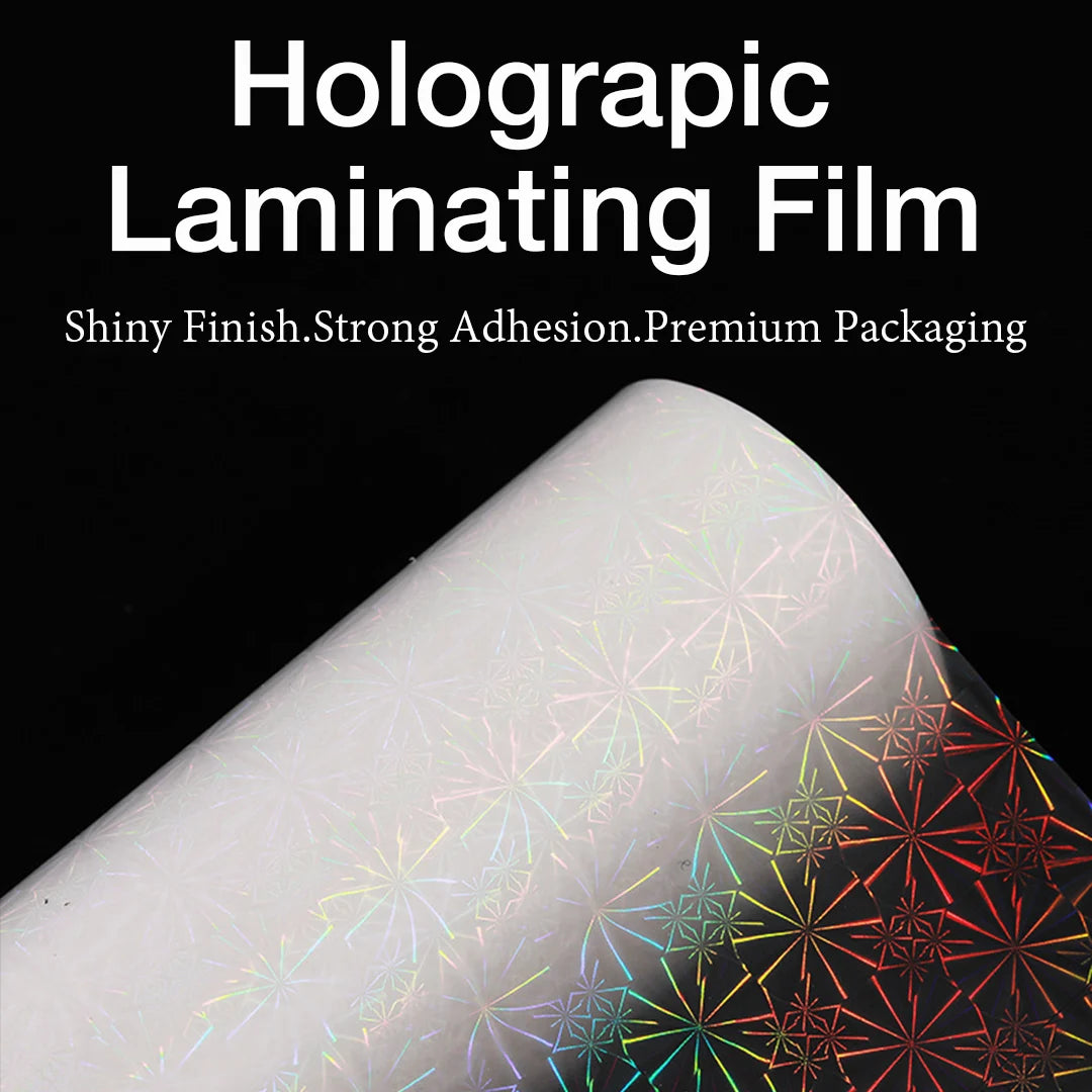 holographic thermal lamination film roll for printing and packaging