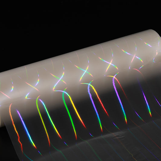 Mini light beams holographic thermal lamination film for luxury packaging