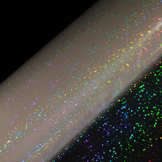 Random dots holographic thermal lamination film with shiny decorative effect